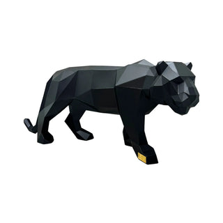 Grand tigre en métal – Sculpture style origami low poly