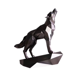 Loup en métal, sculpture d'art métallique fabriquée par Cyril Maire