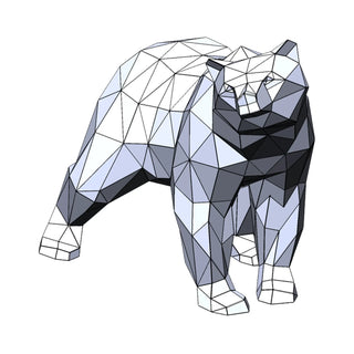 Ours en métal, sculpture d'art métallique fabriquée par Cyril Maire