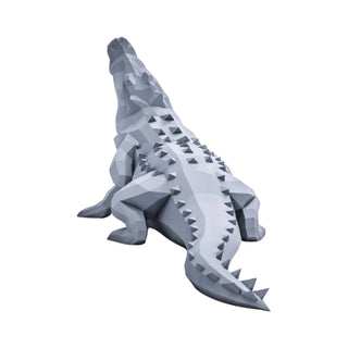 Alligator, crocodile en métal, sculpture d'art d'un alligator, crocodile métallique fabriquée par Cyril Maire