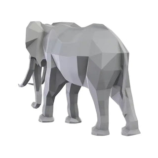 Statue d'un éléphant grande taille - Sculpture d'un éléphant en métal idéal pour l'extérieur