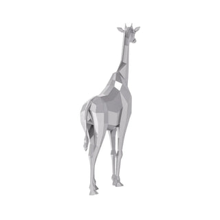 Statue d'une girafe XXL, sculpture d'une girafe en métal pour l'extérieur