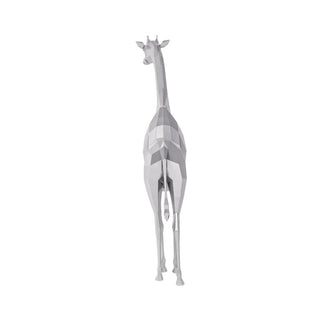 Statue d'une girafe XXL, sculpture d'une girafe en métal pour l'extérieur