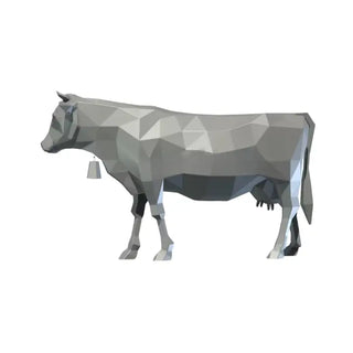 Sculpture d'une vache en métal - Statue d'une vache idéale pour l'extérieur