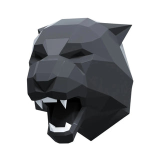 Tête de tigre en métal, sculpture d'art d'une tête de tigre métallique fabriquée par Cyril Maire